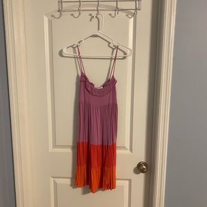 Venti Colorblock Spaghetti Strap Dress